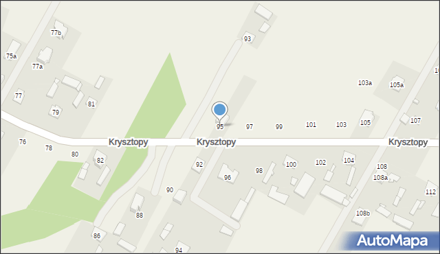 Nowe Grabie, Krysztopy Zygmunta, ks., 95, mapa Nowe Grabie