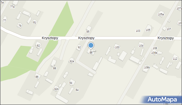 Nowe Grabie, Krysztopy Zygmunta, ks., 96, mapa Nowe Grabie