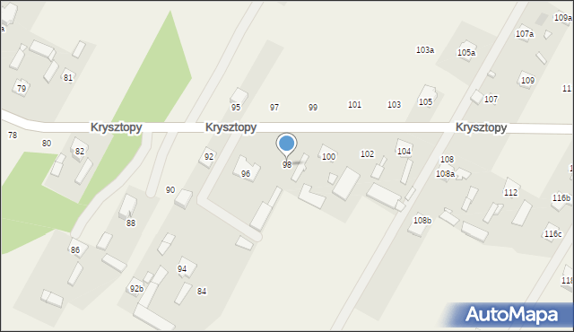 Nowe Grabie, Krysztopy Zygmunta, ks., 98, mapa Nowe Grabie