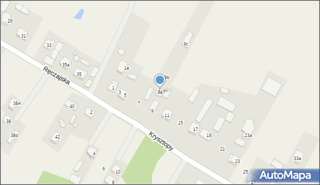 Nowe Grabie, Krysztopy Zygmunta, ks., 9a, mapa Nowe Grabie