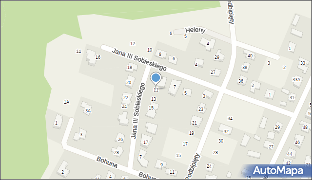 Nowe Gulczewo, Króla Jana III Sobieskiego, 11, mapa Nowe Gulczewo