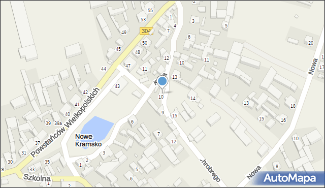 Nowe Kramsko, Króla Bolesława Chrobrego, 8, mapa Nowe Kramsko