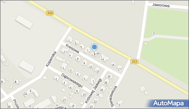 Nowe Miasteczko, Kresowa, 9, mapa Nowe Miasteczko