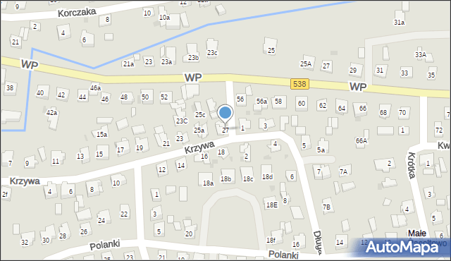 Nowe Miasto Lubawskie, Krzywa, 27, mapa Nowe Miasto Lubawskie