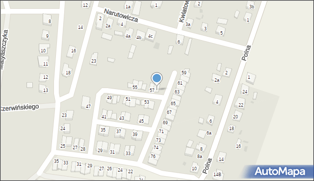 Nowe Skalmierzyce, Krótka, 58, mapa Nowe Skalmierzyce