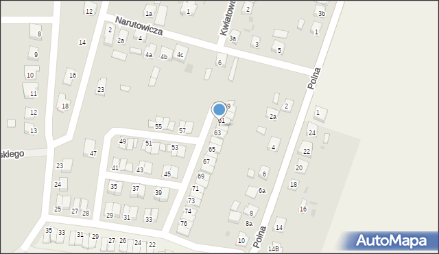 Nowe Skalmierzyce, Krótka, 62, mapa Nowe Skalmierzyce