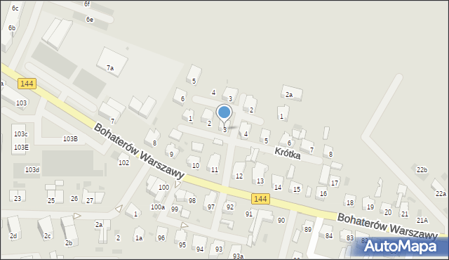 Nowogard, Krótka, 3, mapa Nowogard