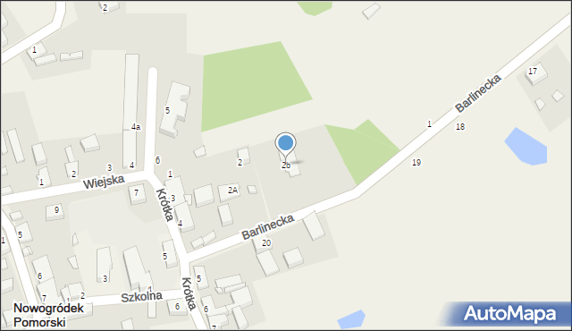Nowogródek Pomorski, Krótka, 2b, mapa Nowogródek Pomorski