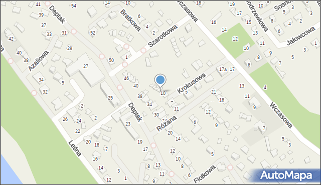 Nowy Dębiec, Krokusowa, 12, mapa Nowy Dębiec