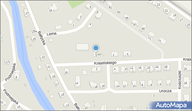 Nowy Dwór Gdański, Krasińskiego Zygmunta, 1, mapa Nowy Dwór Gdański