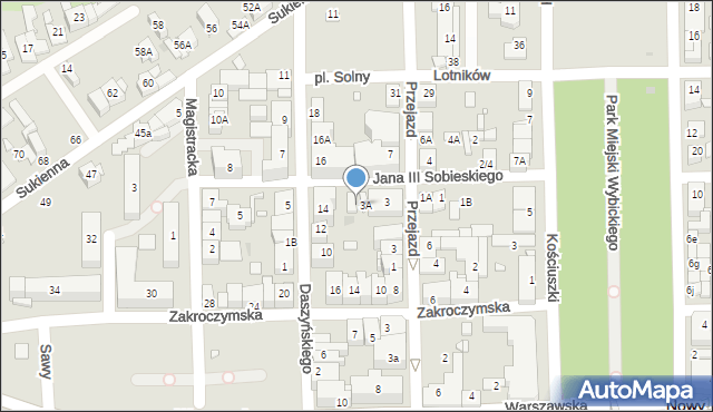 Nowy Dwór Mazowiecki, Króla Jana III Sobieskiego, 3B, mapa Nowy Dwór Mazowiecki