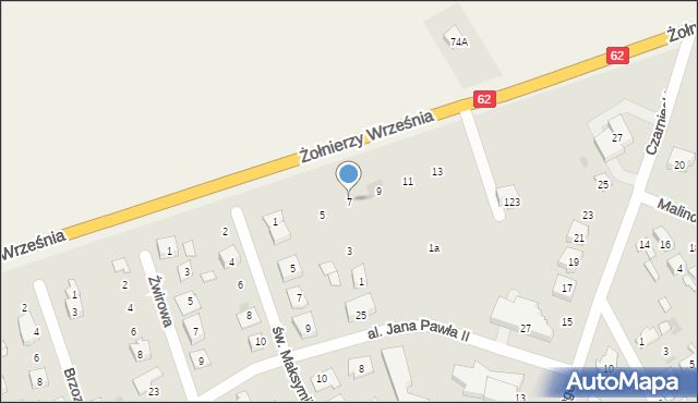 Nowy Dwór Mazowiecki, Kręta, 7, mapa Nowy Dwór Mazowiecki