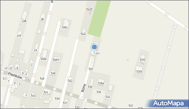 Nowy Dziekanów, Królowej Bony, 6, mapa Nowy Dziekanów