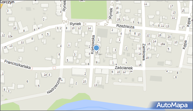 Nowy Korczyn, Krakowska, 7, mapa Nowy Korczyn