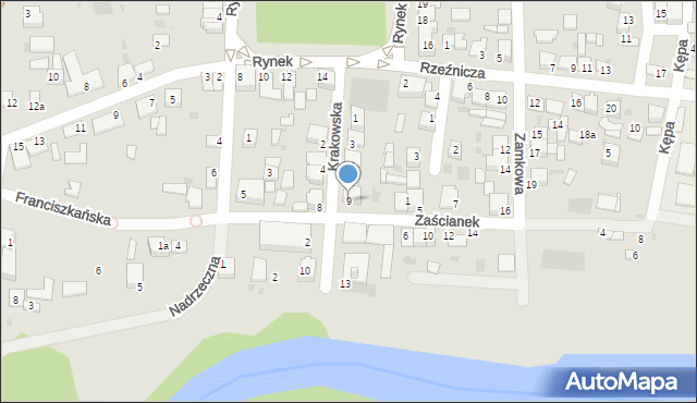 Nowy Korczyn, Krakowska, 9, mapa Nowy Korczyn