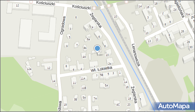 Nowy Sącz, Króla Władysława Łokietka, 2a, mapa Nowego Sącza