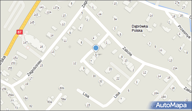 Nowy Sącz, Krzykalskiego Piotra, 3, mapa Nowego Sącza