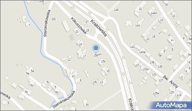 Nowy Targ, Krakowska, 15d, mapa Nowego Targu