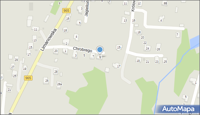 Nowy Wiśnicz, Króla Bolesława Chrobrego, 9, mapa Nowy Wiśnicz