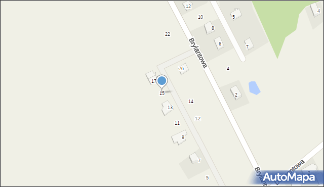 Nużewo, Kryształowa, 15, mapa Nużewo