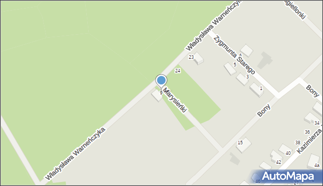 Oborniki Śląskie, Królowej Marysieńki, 9, mapa Oborniki Śląskie