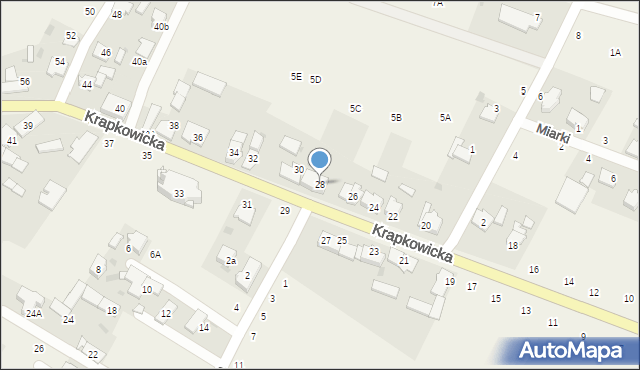 Obrowiec, Krapkowicka, 28, mapa Obrowiec