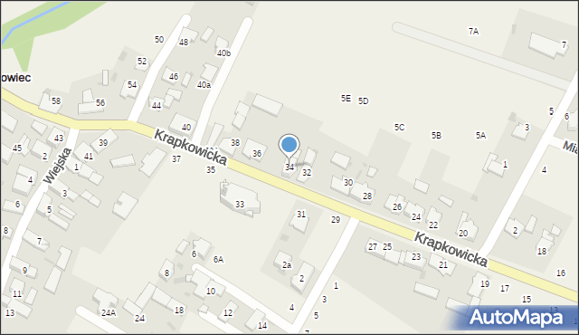 Obrowiec, Krapkowicka, 34, mapa Obrowiec