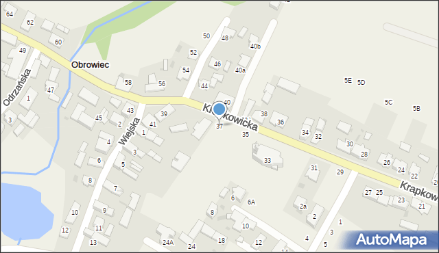 Obrowiec, Krapkowicka, 37, mapa Obrowiec