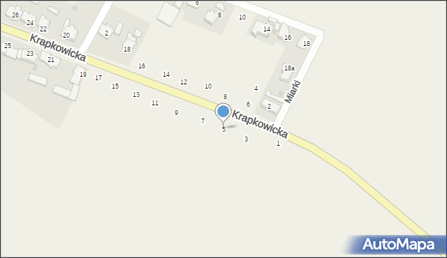 Obrowiec, Krapkowicka, 5, mapa Obrowiec