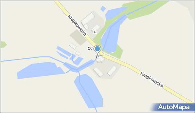 Obrowiec, Krapkowicka, 57, mapa Obrowiec