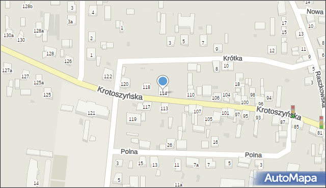 Odolanów, Krotoszyńska, 114, mapa Odolanów