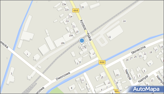 Odolanów, Krotoszyńska, 17b, mapa Odolanów