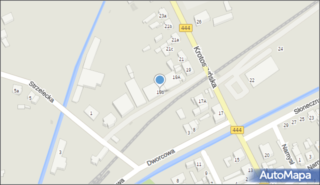 Odolanów, Krotoszyńska, 19b, mapa Odolanów