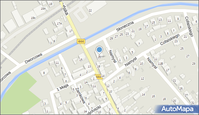 Odolanów, Krotoszyńska, 20, mapa Odolanów