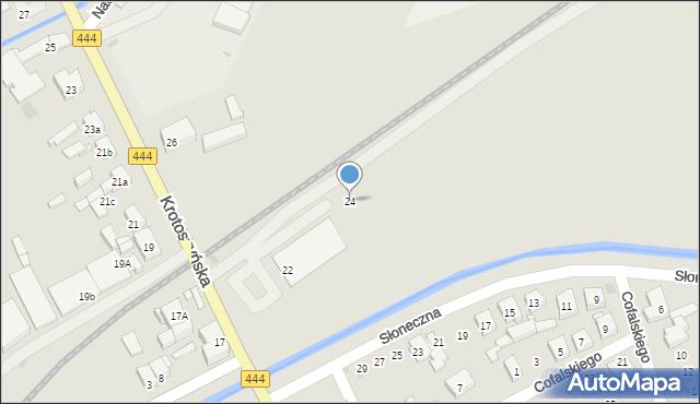 Odolanów, Krotoszyńska, 24, mapa Odolanów