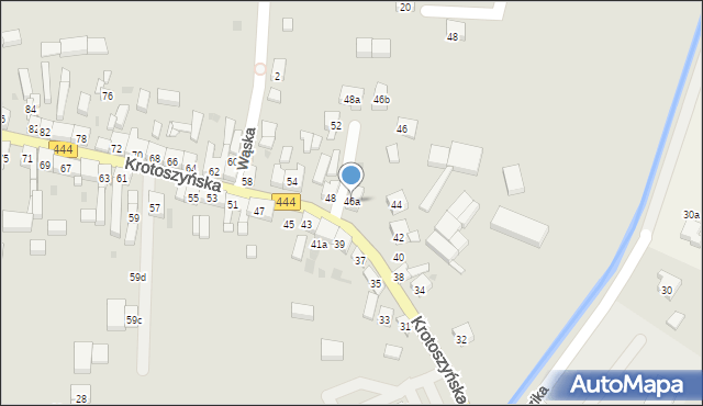 Odolanów, Krotoszyńska, 46a, mapa Odolanów