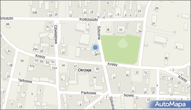 Okrzeja, Kresy Antoniego, ks., 18, mapa Okrzeja