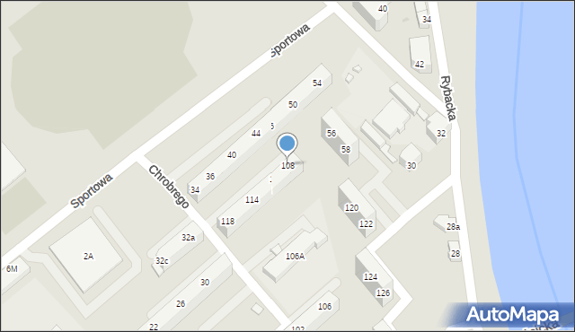 Oława, Króla Bolesława Chrobrego, 108, mapa Oława