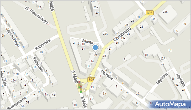 Oława, Króla Bolesława Chrobrego, 16, mapa Oława