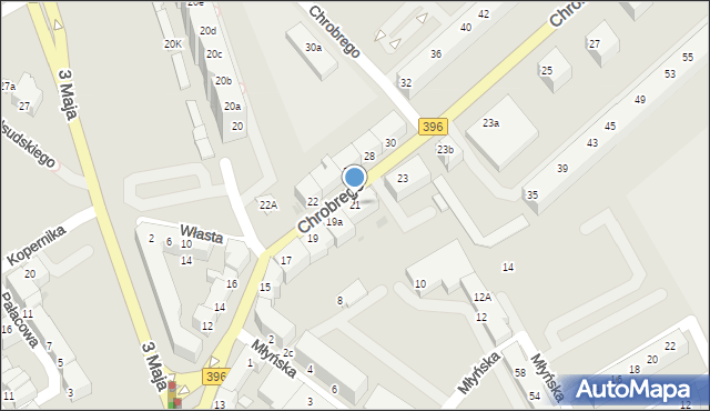 Oława, Króla Bolesława Chrobrego, 21, mapa Oława