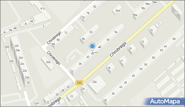 Oława, Króla Bolesława Chrobrego, 42, mapa Oława