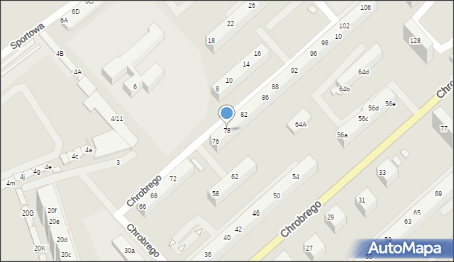 Oława, Króla Bolesława Chrobrego, 78, mapa Oława