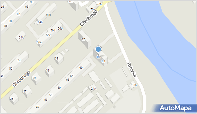 Oława, Króla Bolesława Chrobrego, 81, mapa Oława