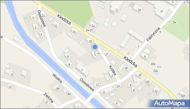 Ołdrzychowice Kłodzkie, Krótka, 1, mapa Ołdrzychowice Kłodzkie