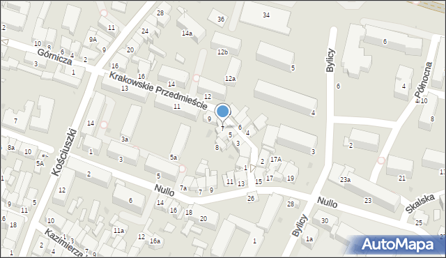 Olkusz, Krakowskie Przedmieście, 7, mapa Olkusz