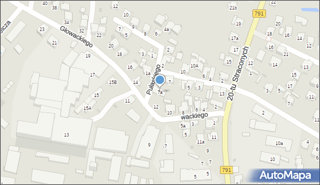 Olkusz, Króla Jana III Sobieskiego, 7a, mapa Olkusz