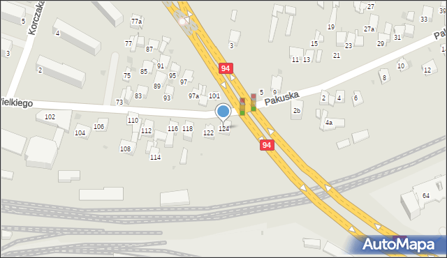 Olkusz, Króla Kazimierza Wielkiego, 124, mapa Olkusz