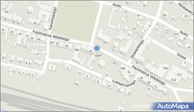 Olkusz, Króla Kazimierza Wielkiego, 60A, mapa Olkusz