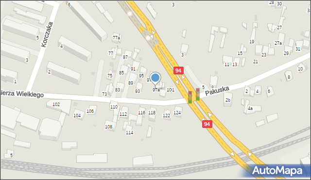 Olkusz, Króla Kazimierza Wielkiego, 97a, mapa Olkusz
