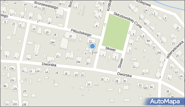 Olkusz, Krótka, 2, mapa Olkusz